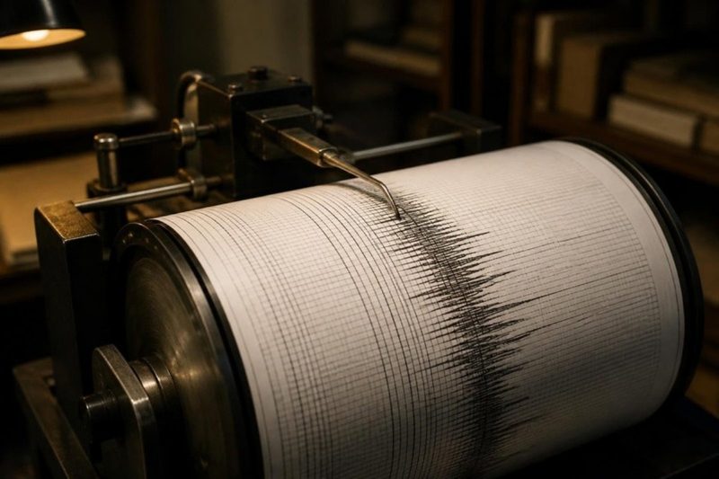 地震計の記録紙